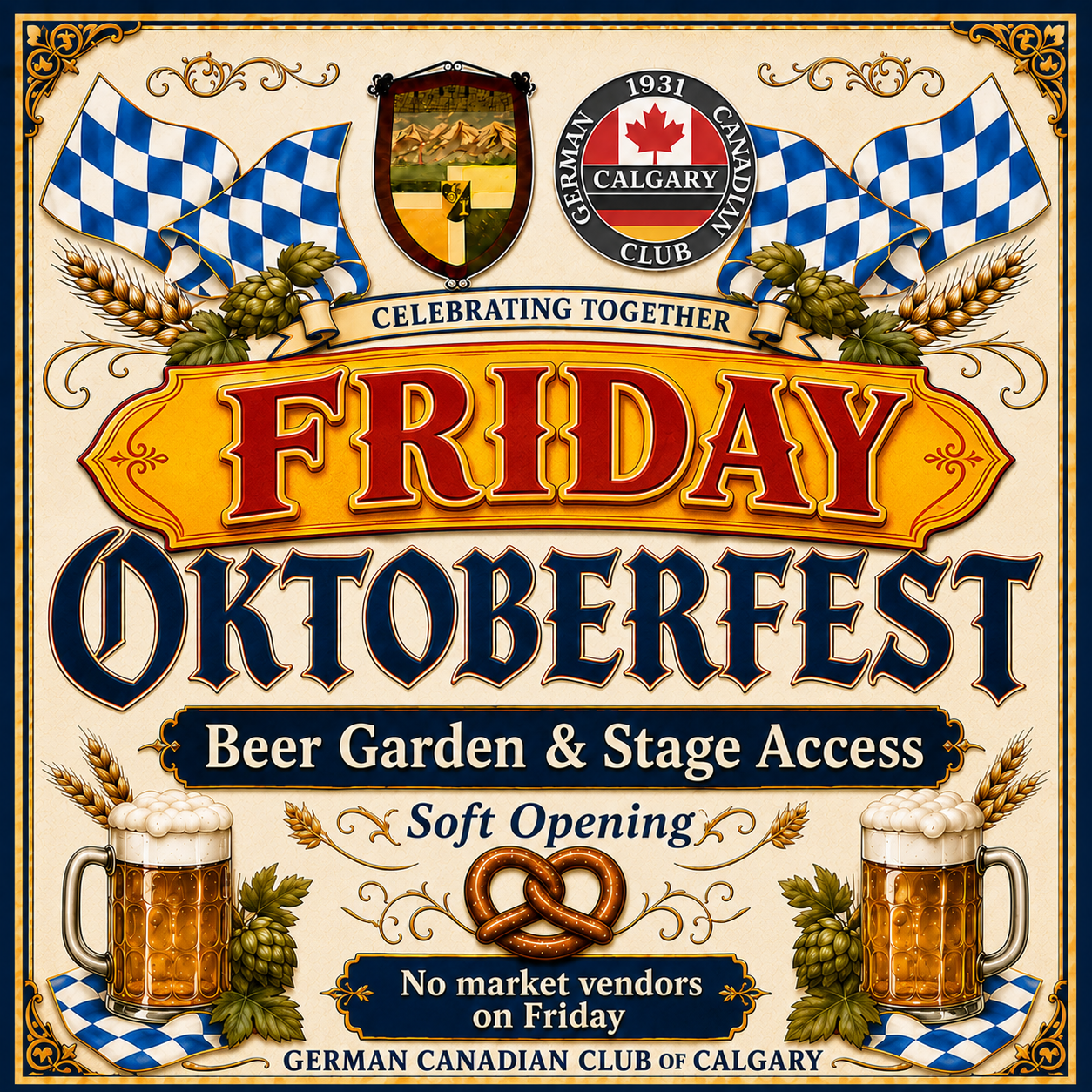FRIDAY Oktoberfest Admission – Beer Garden & Stage Access