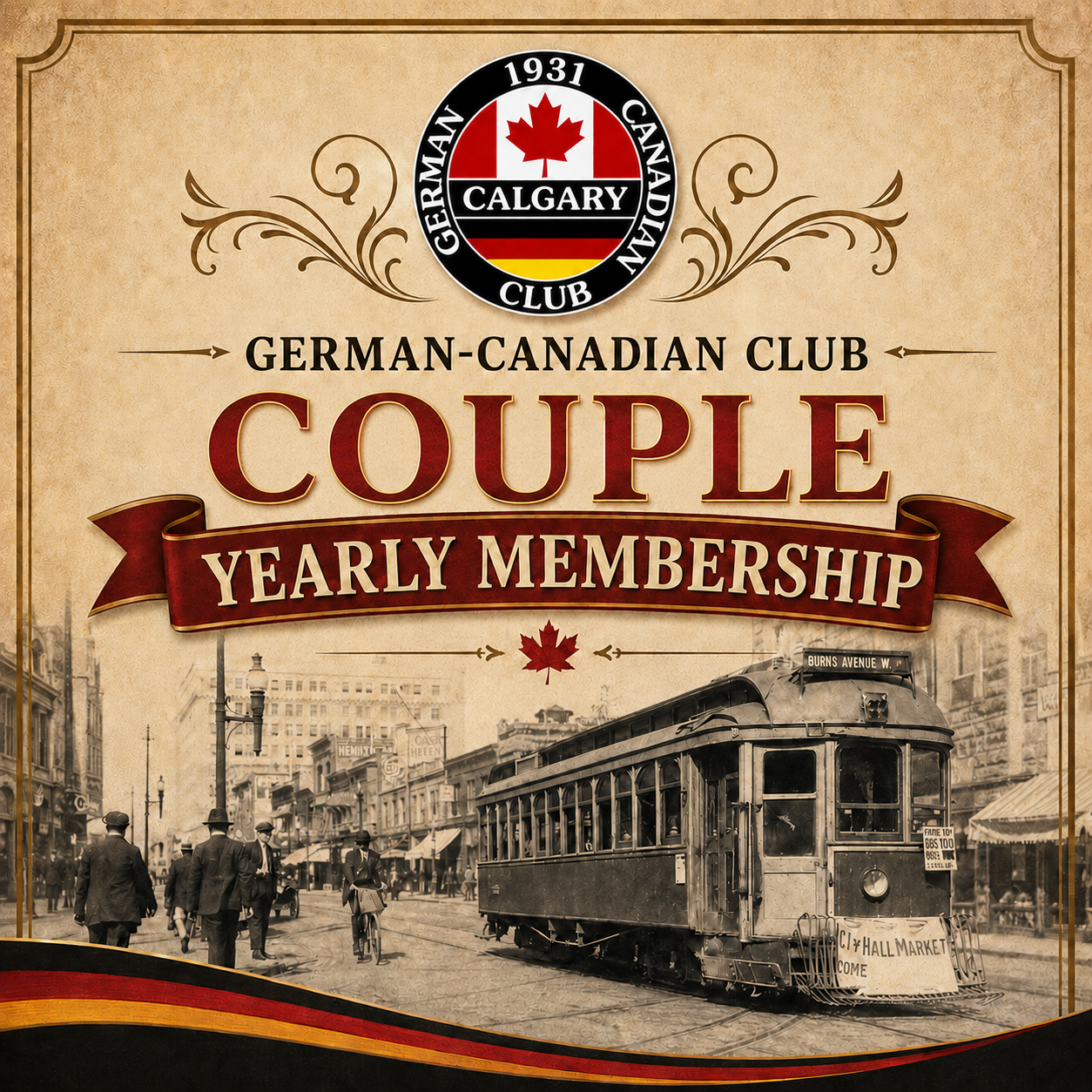 German Canadian Club of Calgary - Couple Annual Membership 2026